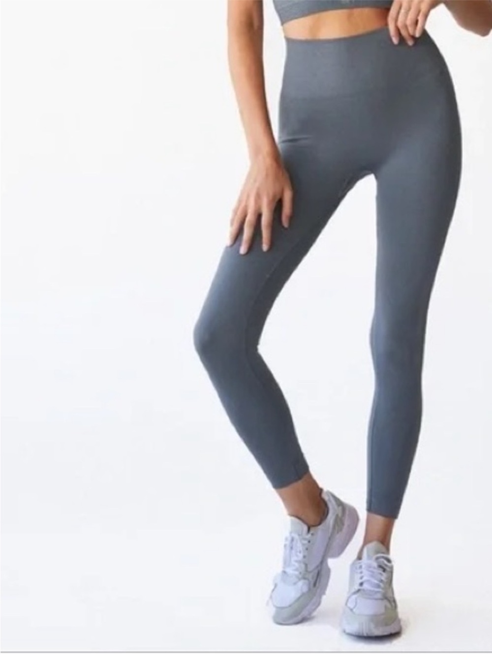Set Active Slate Grey Active Seamless Leggings M Medium